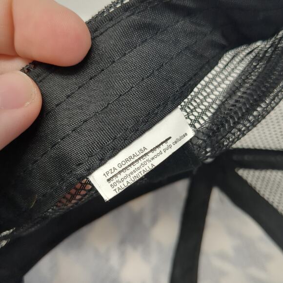 Wrangler Snapback Trucker Hat Multi One Size Mesh Back Houndstooth - Picture 9 of 9